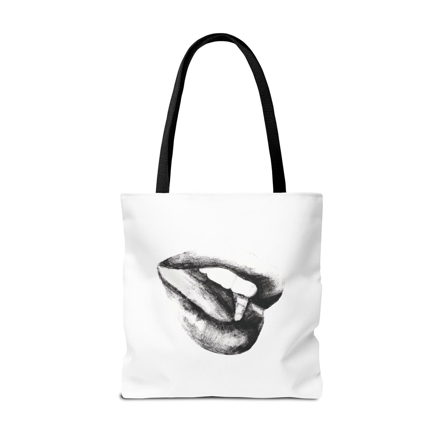 Lips Tote Bag - Pencil Drawing