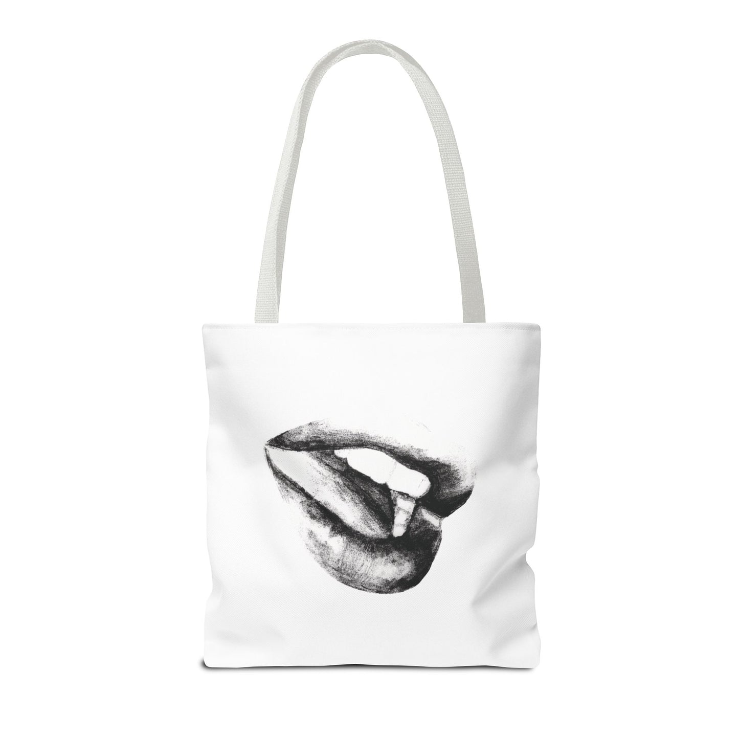 Lips Tote Bag - Pencil Drawing