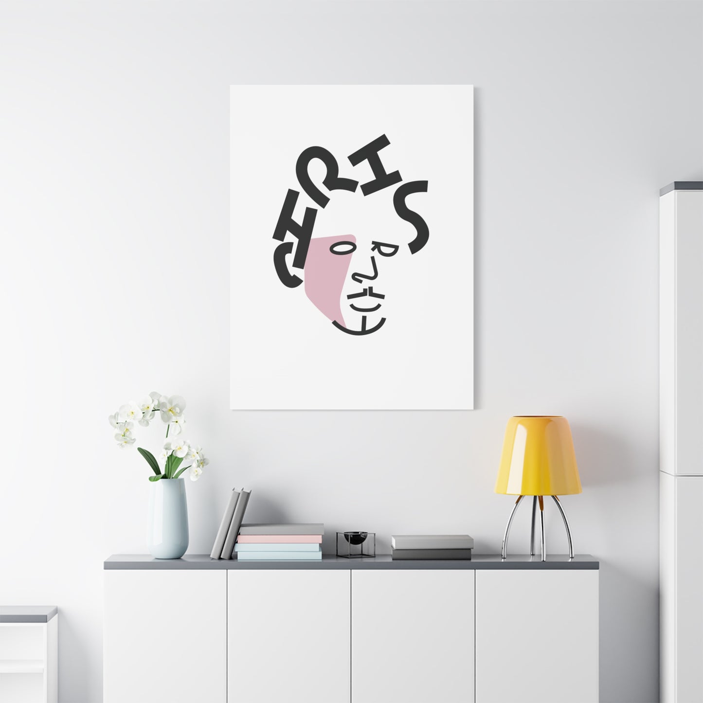 Canvas Print Grunge Legend Portrait