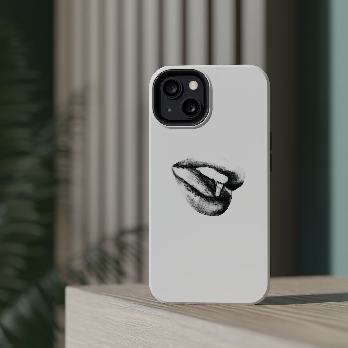 Phone Cases - Lush Lips Pencil Drawing