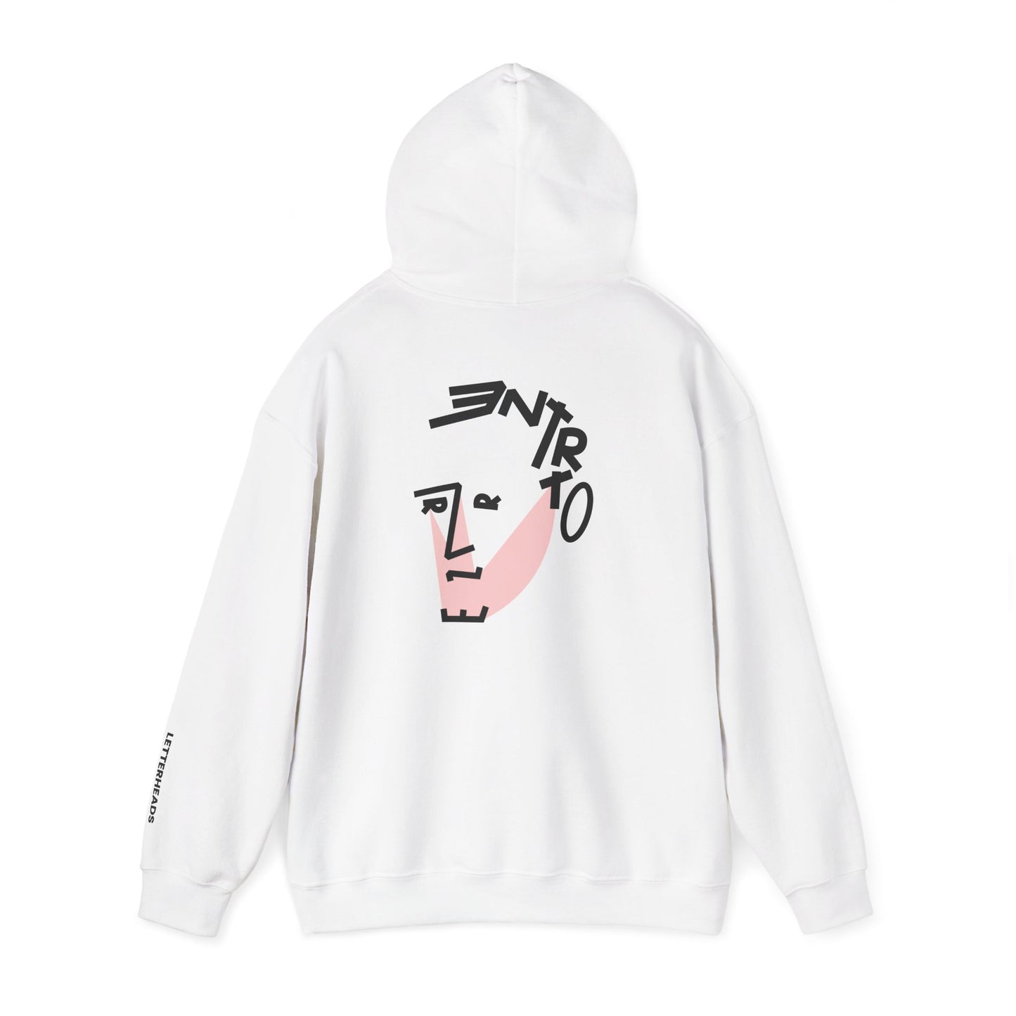 Typographic Portrait Hoodie - Industrial Rock Visionary Inspired - Unisex Heavy Blend™