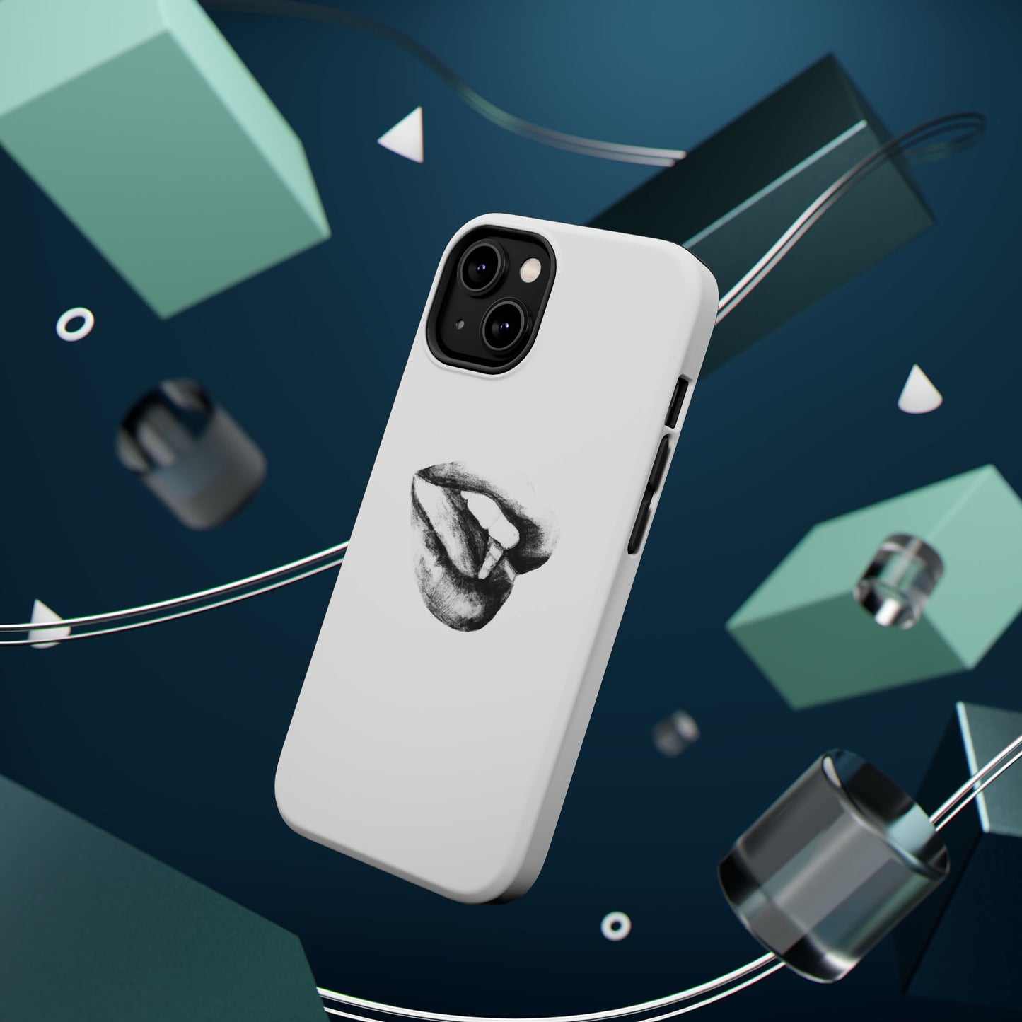 Phone Cases - Lush Lips Pencil Drawing