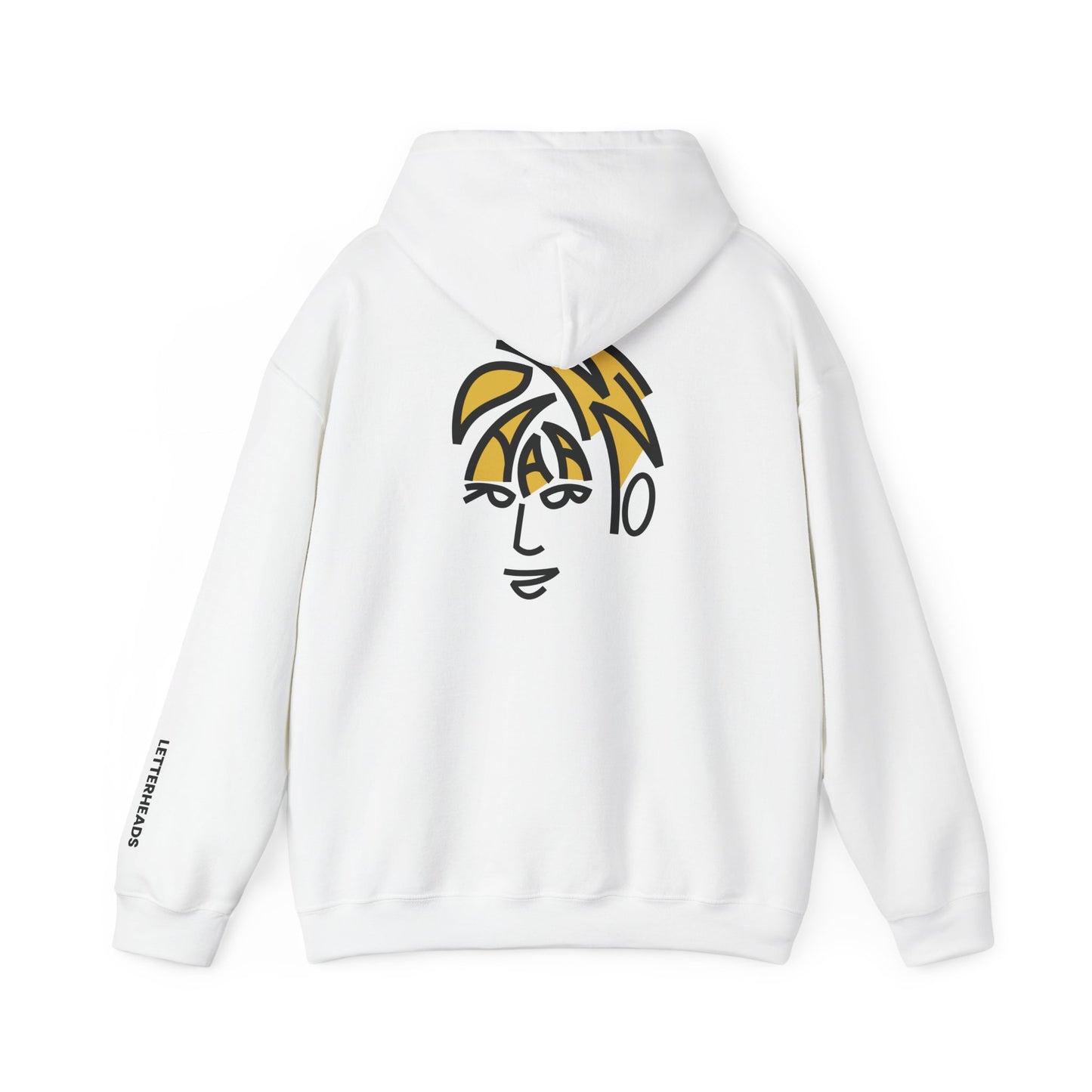 Typographic Portrait Hoodie - Britpop & Alt-Rock Visionary Inspired - Unisex Heavy Blend™