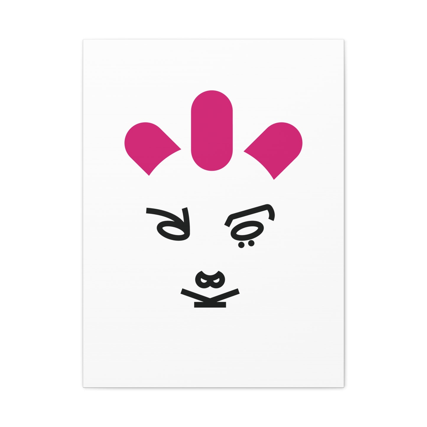 Lettering portrait artwork printed on canvas of an Avant-Garde Music Visionary