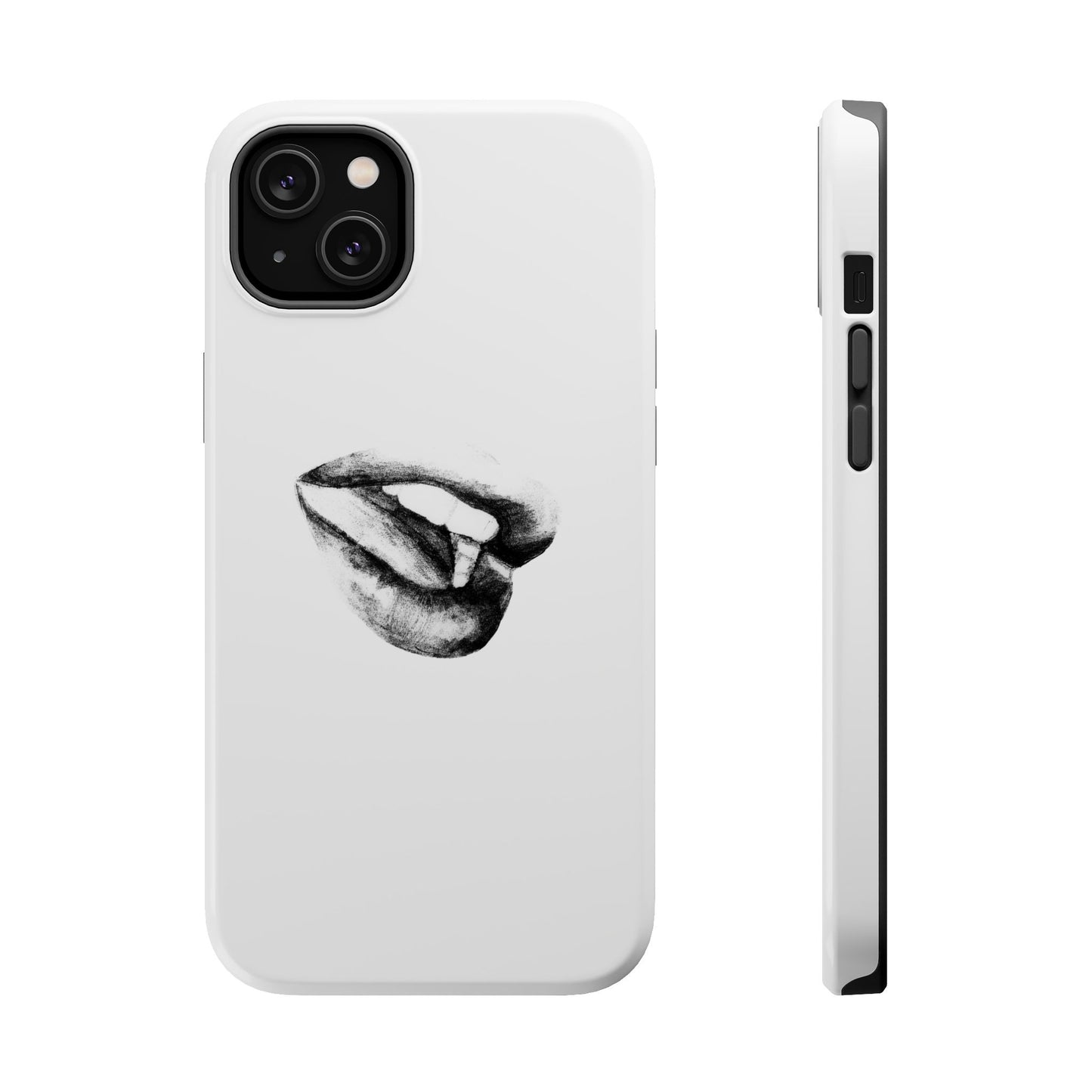 Phone Cases - Lush Lips Pencil Drawing