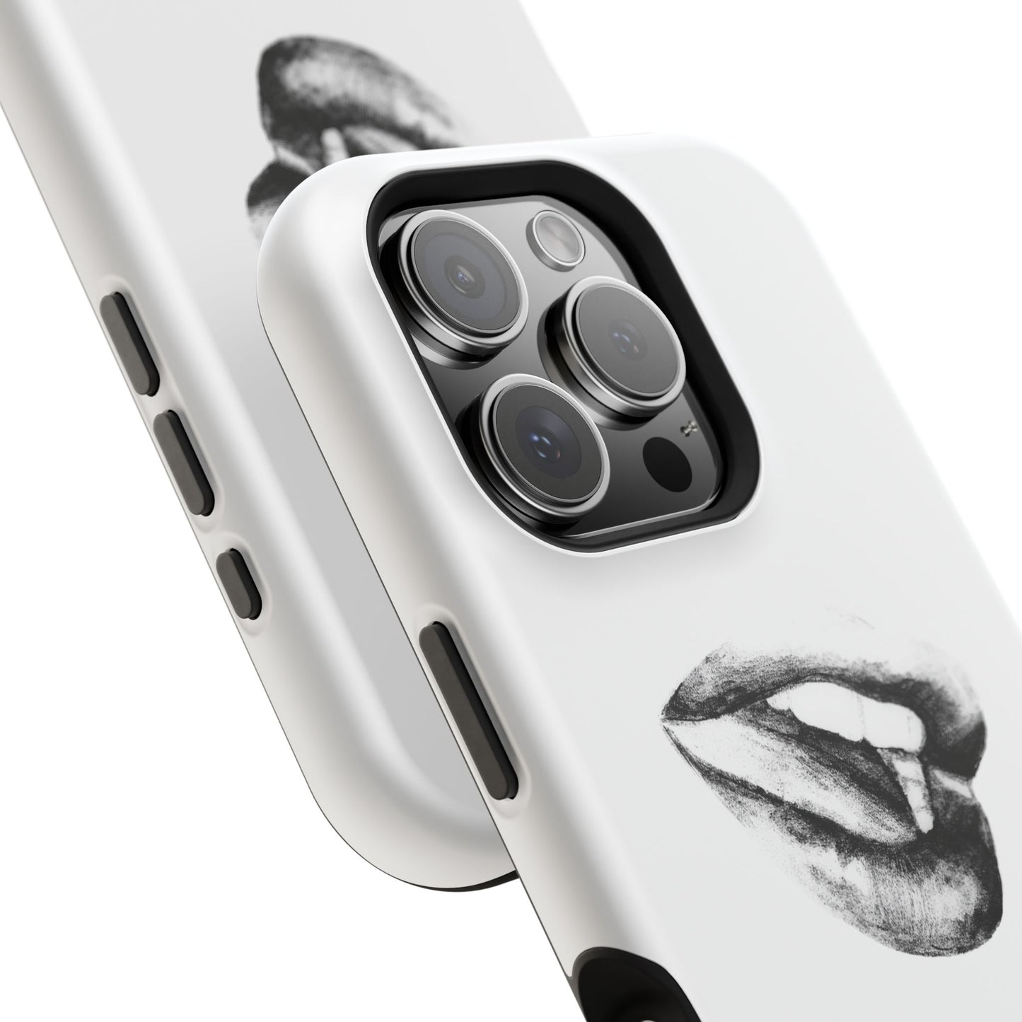 Phone Cases - Lush Lips Pencil Drawing