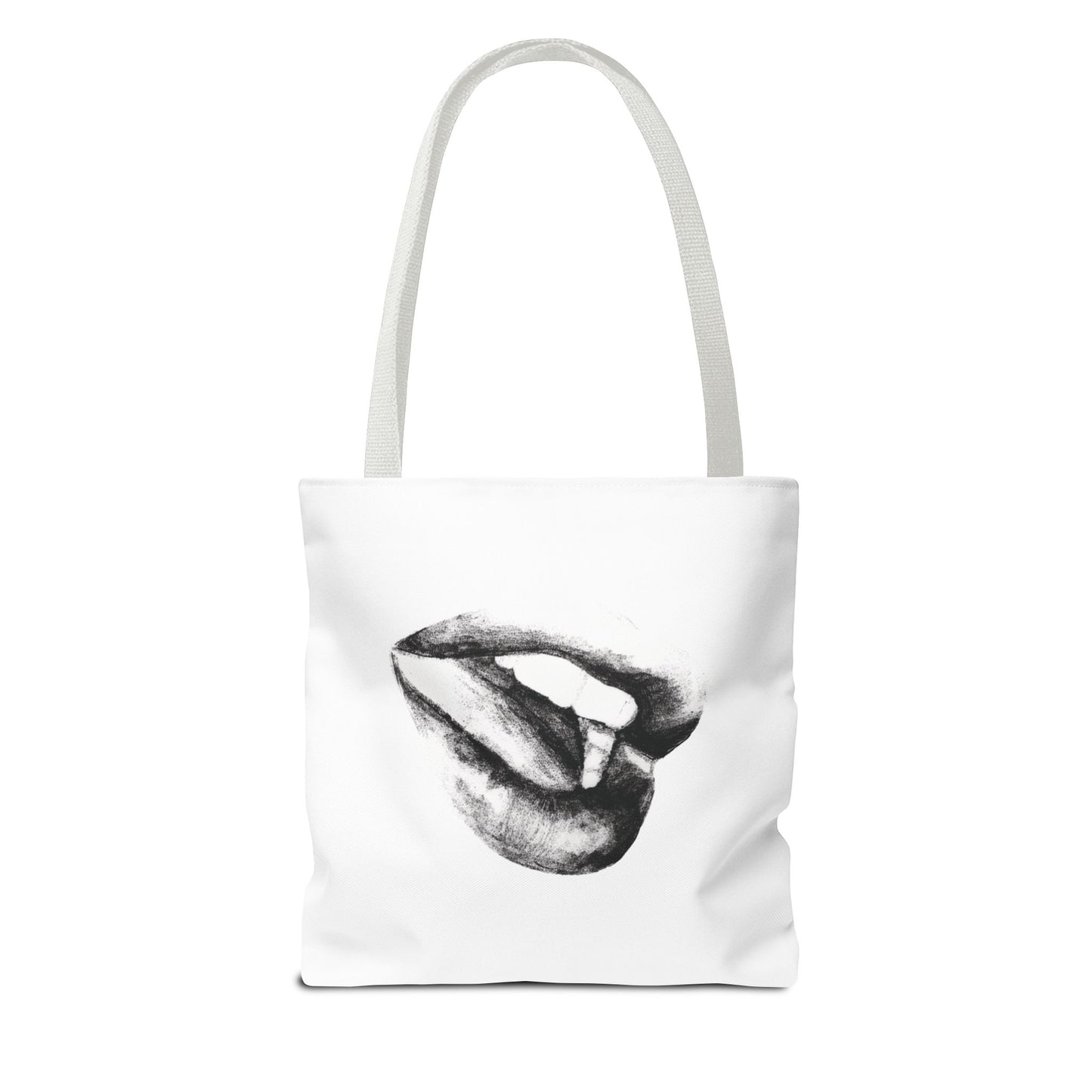 Lips Tote Bag - Pencil Drawing