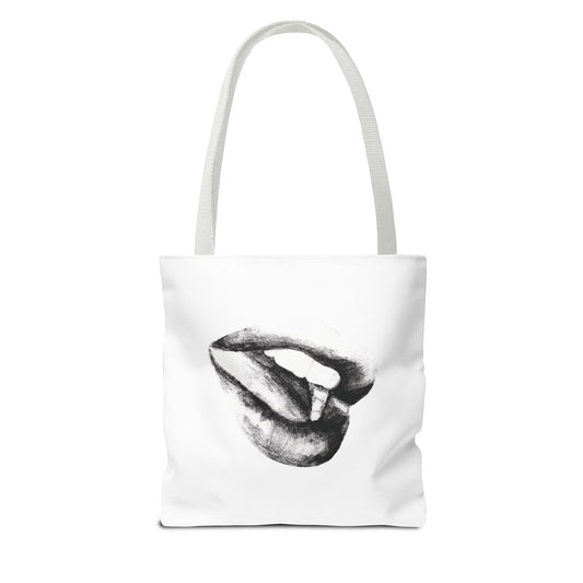 Lips Tote Bag - Pencil Drawing