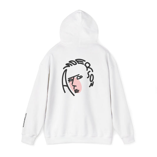 Typographic Portrait Hoodie - Britpop Frontman Inspired - Unisex Heavy Blend™