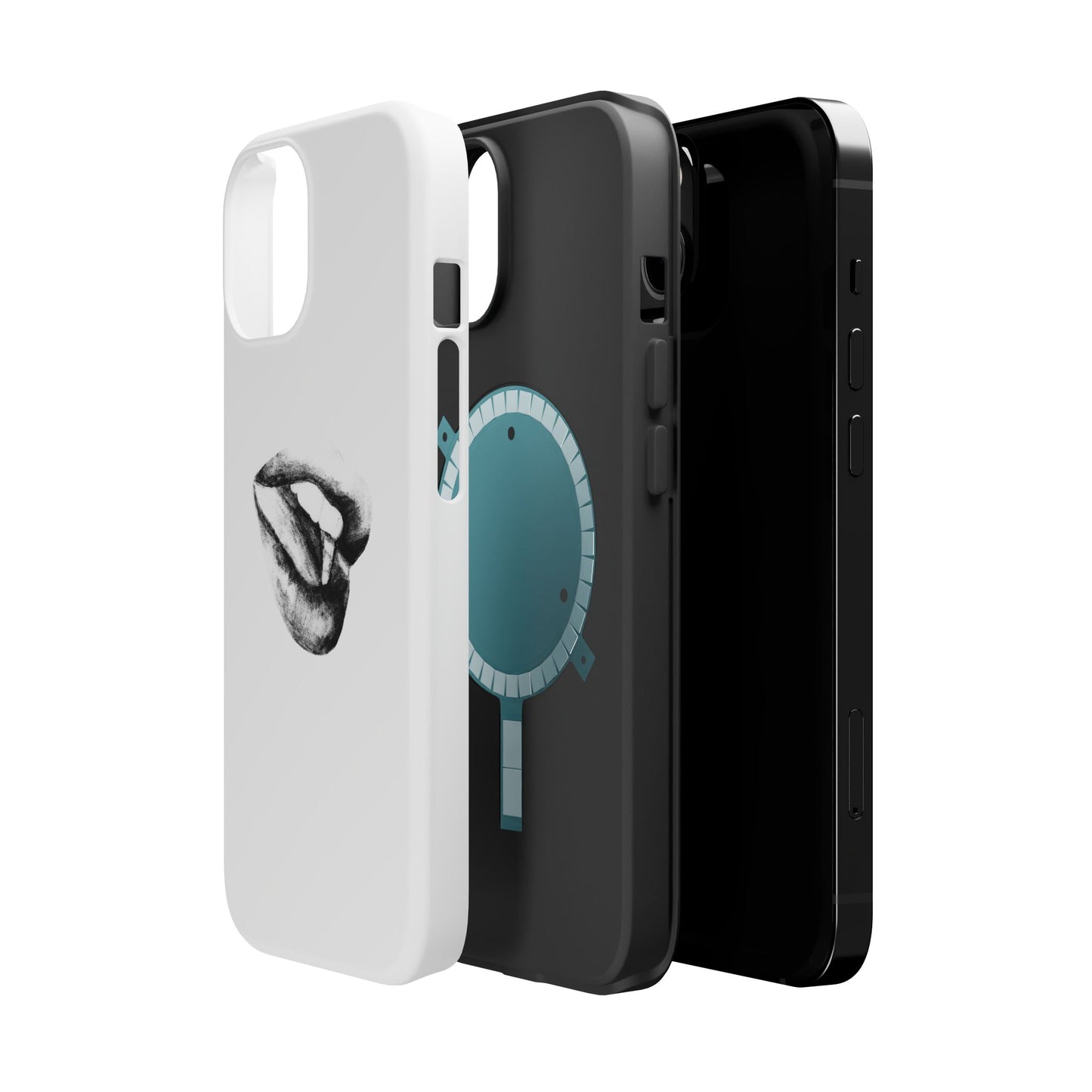 Phone Cases - Lush Lips Pencil Drawing