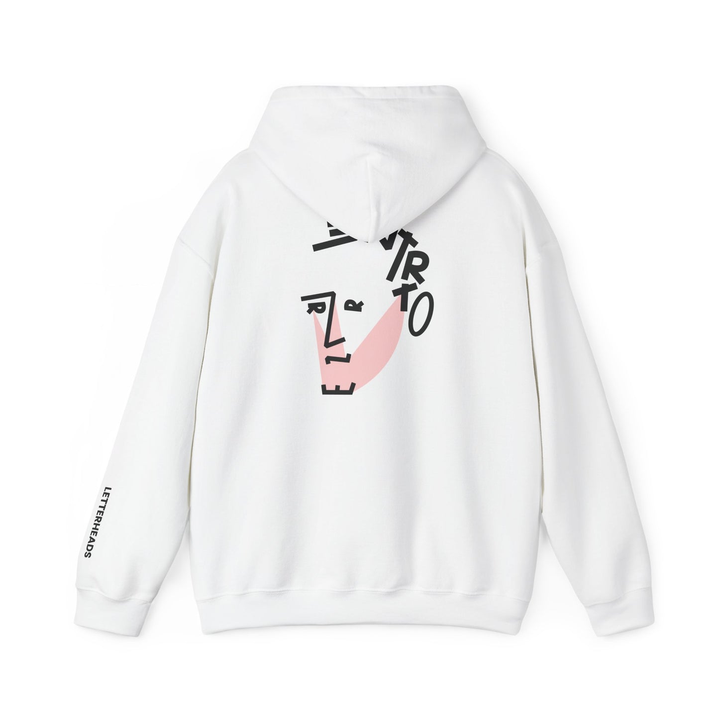 Typographic Portrait Hoodie - Industrial Rock Visionary Inspired - Unisex Heavy Blend™