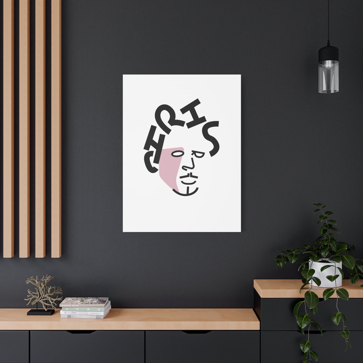 Canvas Print Grunge Legend Portrait