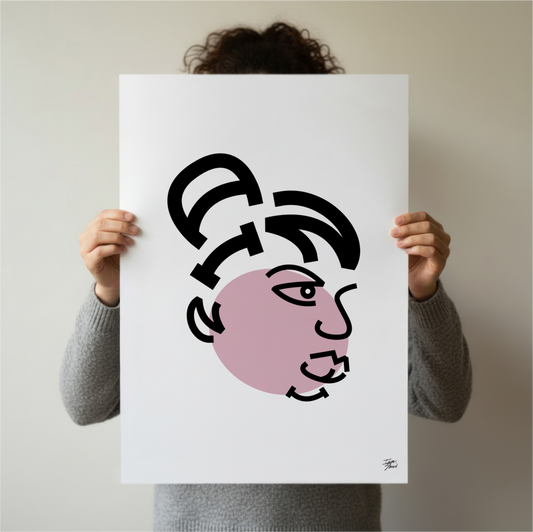 Nina Simone Typographic Portrait - Limited Edition Giclée Art Print (A2)