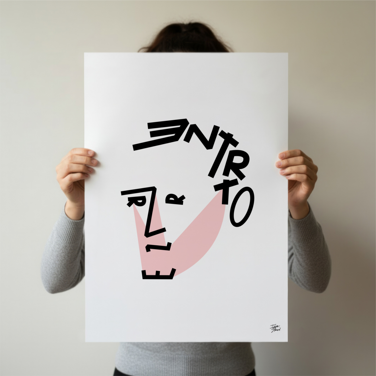 Trent Reznor Typographic Portrait - Limited Edition Giclée Art Print (A2)