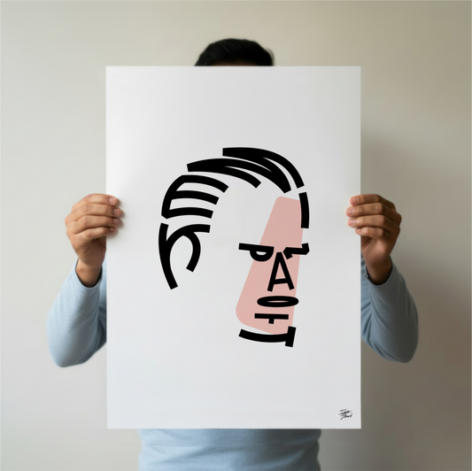 Mike Patton Typographic Portrait - Limited Edition Giclée Art Print (A2)