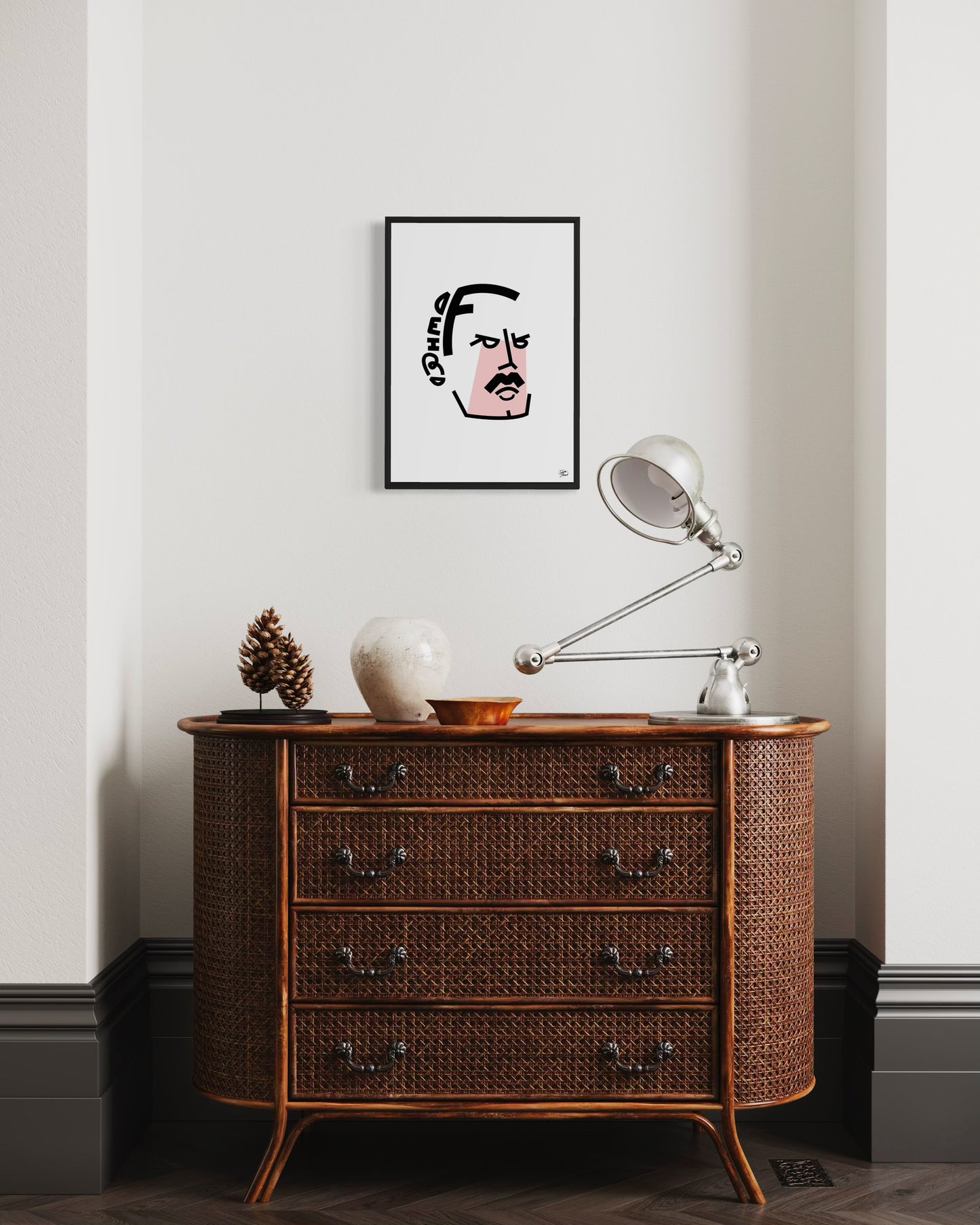 Freddie Mercury Typographic Portrait - Limited Edition Giclée Art Print (A2)