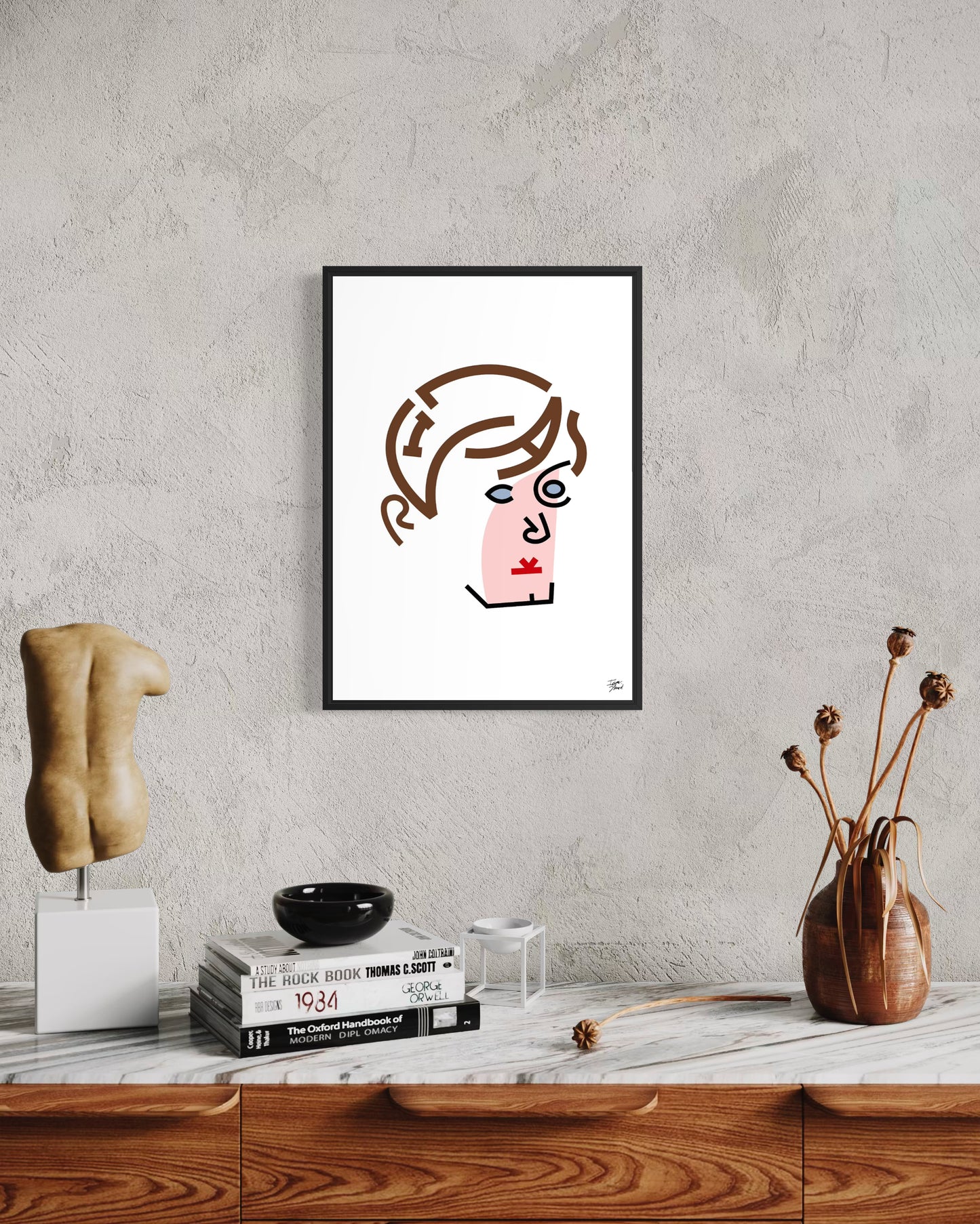 Jarvis Cocker Typographic Portrait - Limited Edition Giclée Art Print (A2)